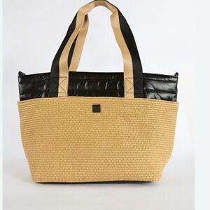 THINK ROYLN Black and Tan Tote Bag NWOT